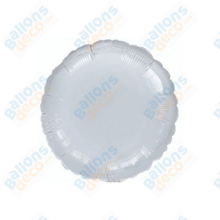 Ballon Rond 45 cm Argent
