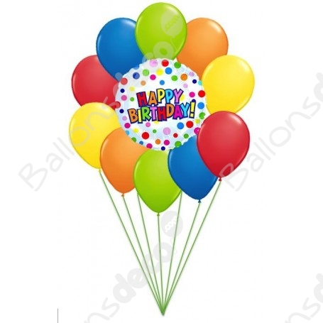 Ballons de Baudruche Anniversaire 2 ans - Jour de Fête - Ballons -  Décoration