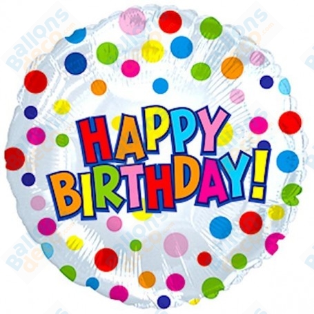 Ballon Carré Happy Birthday