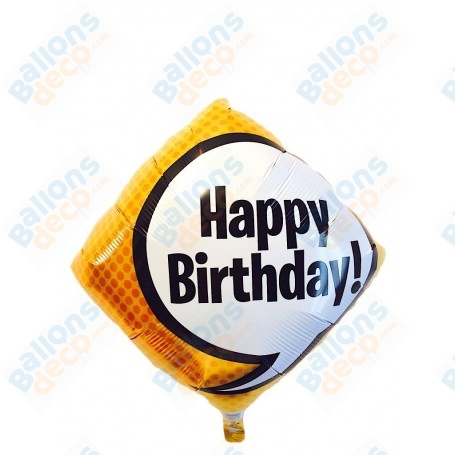 Ballon Happy Birthday Bulle