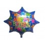 Ballon Happy Birthday Etoile Holographique