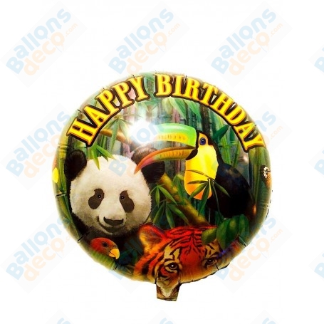 Ballon Happy Birthday Jungle