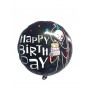 Ballon Happy Birthday Squelette