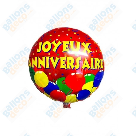 Ballon Joyeux Anniversaire Decoration Anniversaire Ballonsdeco Com
