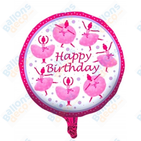 Ballon Danseuses Ballerines Happy Birthday