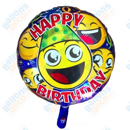 Ballon Emoji Happy Birthday Party