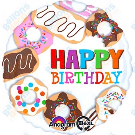 Ballon Donuts Patisserie Happy Birthday