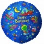 Ballon Martiens De L'Espace Happy Birthday