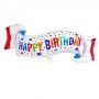 Ballon Ruban Happy Birthday