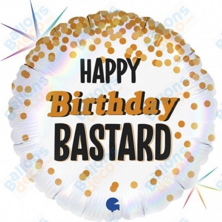 Ballon Happy Birthday Bastard