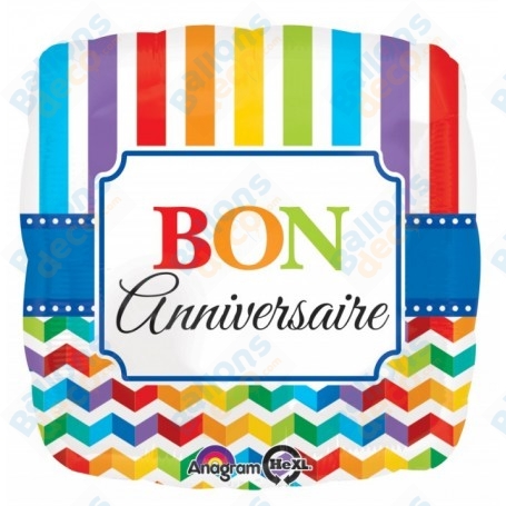Ballon Bon Anniversaire Carré