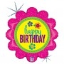 Ballon Fleur Happy Birthday Rose