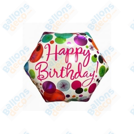 Ballon Happy Birthday Pois Pop New
