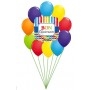 Ballons Joyeux Anniversaire en Grappe