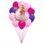 Ballons Écureuil Danseuse Happy Birthday En Grappe