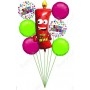 Ballons Joyeux Anniversaire Bougie en Grappe