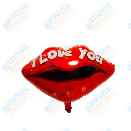 Ballon Bouche I Love You