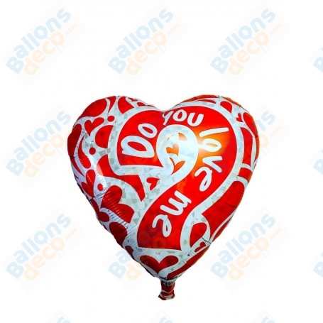 Ballon Coeur Do You Love Me