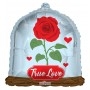 Ballon Rose Rouge Cloche True Love