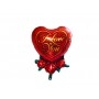 Ballon Coeur I Love You Roses Rouge