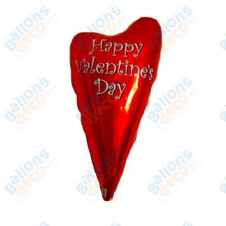 Ballon Coeur Rouge Pointe