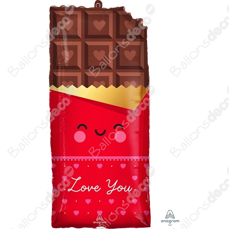 Ballon et chocolat - Cadeau Saint-valentin D'lys couleurs