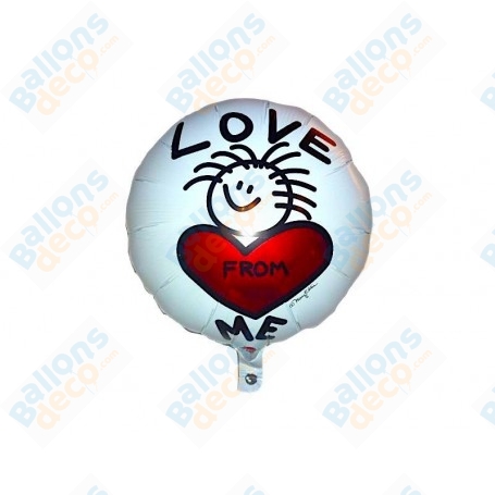 Ballon Rond Love From Me amour