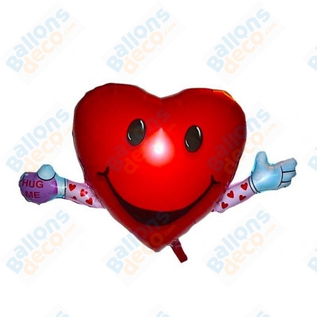 Ballon Smile Coeur Hug Me