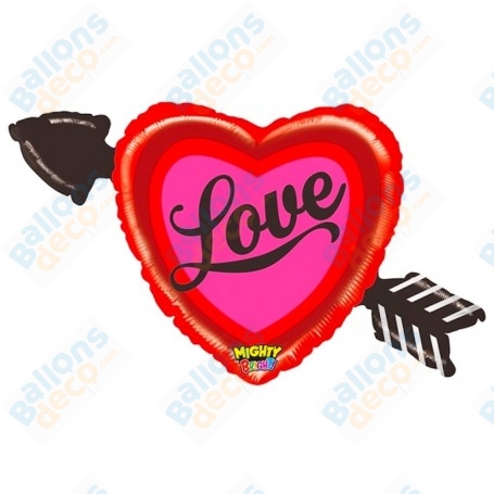 Ballon Coeur Love Flèche