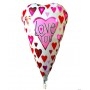 Ballon Coeur Blanc I Love You