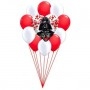 Ballons Dark Vador Love En Grappe Blanc Disney, Décorations ballons pour anniversaire.