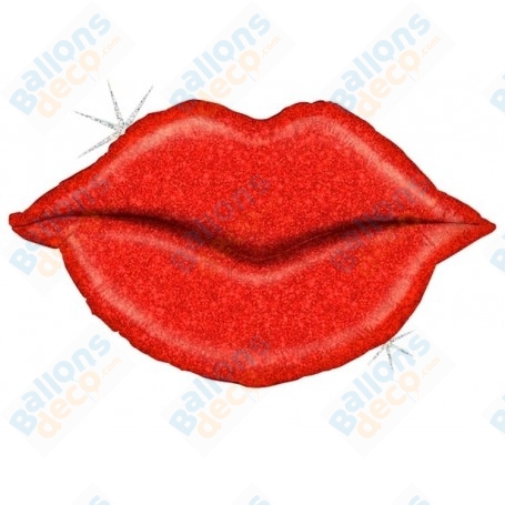 Ballon Bouche Rouge Holographique