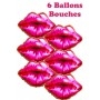 Ballons Bouches Rouge x 6