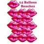 Ballons Bouches Rouges x 14