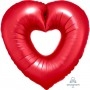 Ballon Coeur Rouge Ouvert