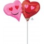 Ballon Double Coeurs Rouge Et Rose Air