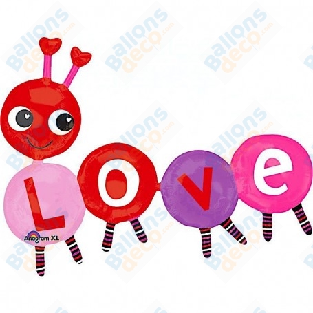 Ballon Chenille Love Géante