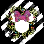 Ballon Minnie Noeud de Fleurs Disney