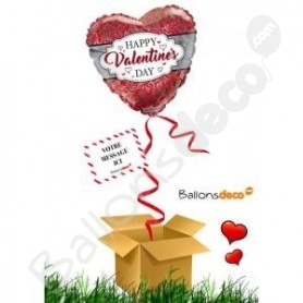 Ballon coeur Saint-Valentin - Cadeau Ballon Surprise