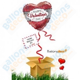 Ballon coeur Saint-Valentin - Cadeau Ballon Surprise