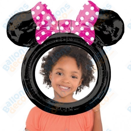 Ballon Minnie Cadre Photo Selfie Disney, Anagram, Décorations ballons pour anniversaire.