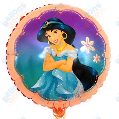 Ballon Princesse Jasmine Gold Disney, Décorations ballons pour anniversaire.