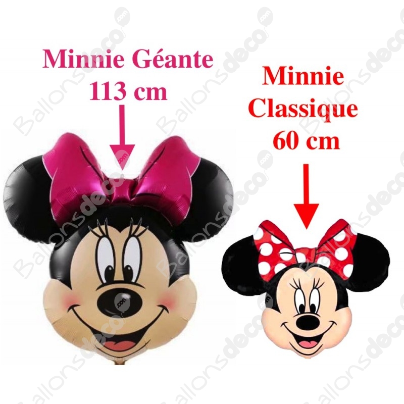 Ballon Minnie Tête Géante - Décoration Ballon Disney 