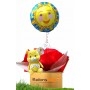 Ballon Cadeau Surprise Gonflé Bisounours Jaune Soleil