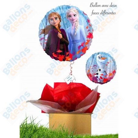 Ballon Cadeau Surprise La Reine Des Neiges Gonflé Hélium Rond