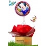 Ballon Cadeau Surprise Princesses Blanche Neige Disney Gonflage Hélium