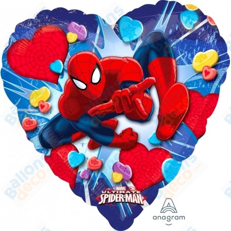 Ballon Spider-man Coeurs Disney