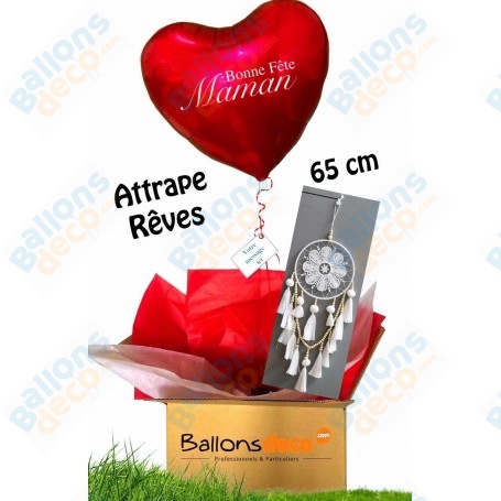 Ballon Cadeau Surprise Fête des Mères Avec Attrape Rêves Pompomes