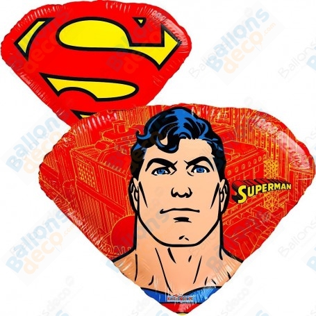 Ballon SuperMan Deux Faces Différentes Disney Marvel