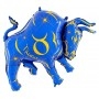 Ballon Taureau Signe Astrologique Zodiaque Bleu